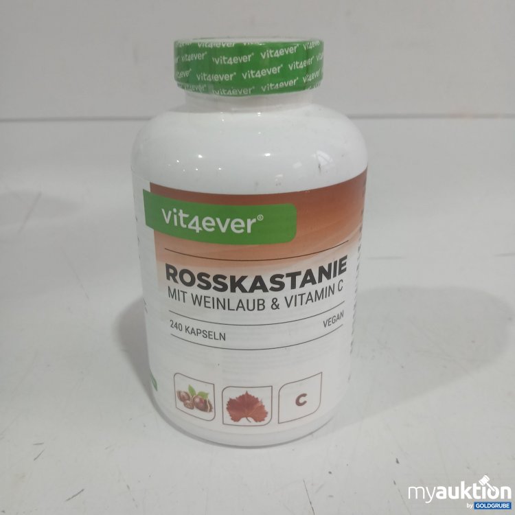 Artikel Nr. 460576 Artikel Nr. 460576: Vit4ever Rosskastanie mit Weinlaub & Vitamin C 240 Kapseln