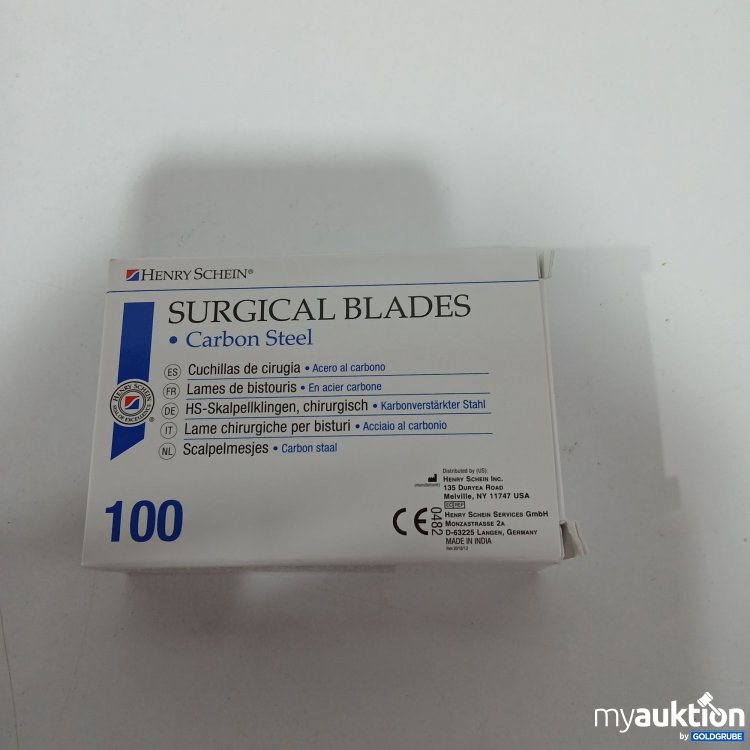 Artikel Nr. 519576 Artikel Nr. 519576: Henry Schein Surgical Blades Carbon Steel 100