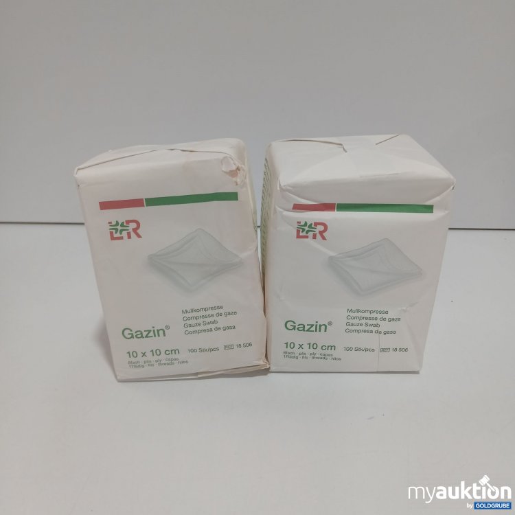 Artikel Nr. 868576: LR Gazin Mullkompresse 10x10cm 2er Pack x 100 Stück 
