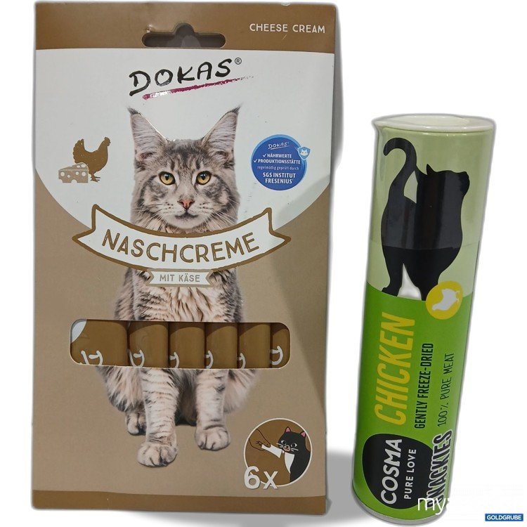 Artikel Nr. 954576: Cats Dokas Naschcreme 6x15g & Cosma Snackies 26g