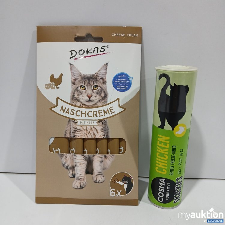 Artikel Nr. 954576: Cats Dokas Naschcreme 6x15g & Cosma Snackies 26g