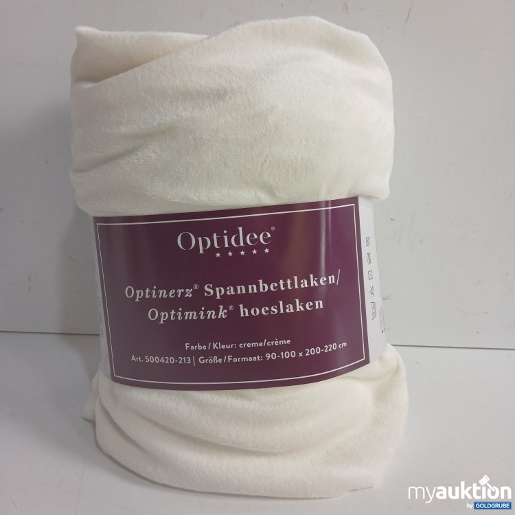 Artikel Nr. 972576: Optidee Optinerz Spannbettlaken creme 90-100x200-220cm 