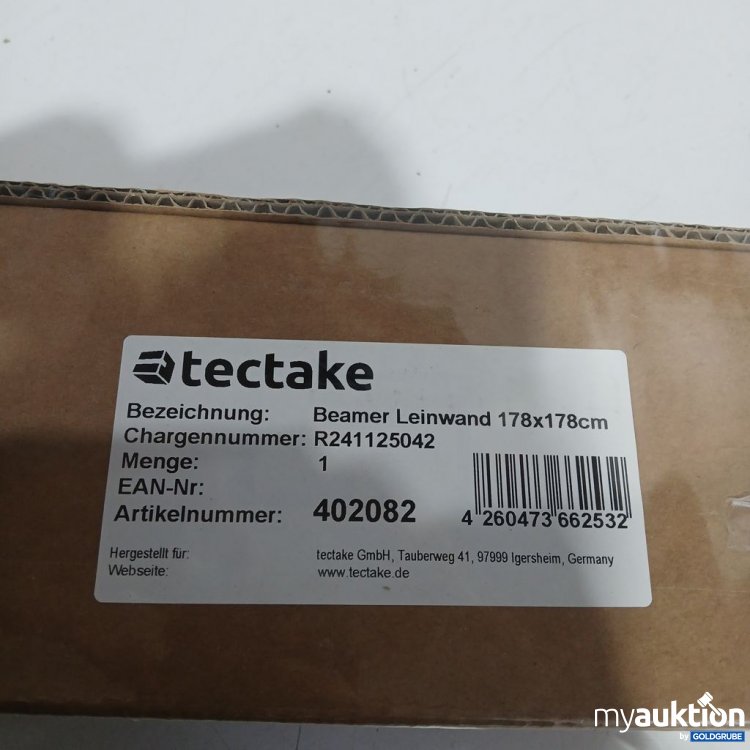 Artikel Nr. 442577: tectake Beamer Leinwand 178x178 cm 402082