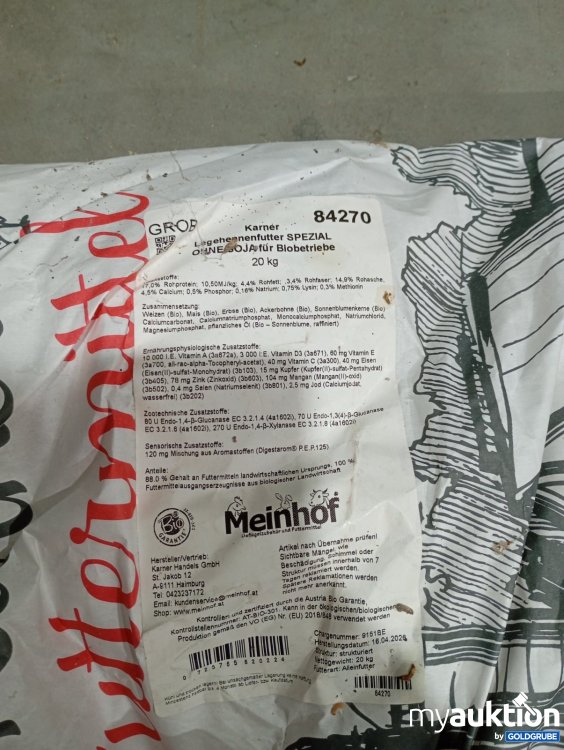 Artikel Nr. 467577 Artikel Nr. 467577: Meinhof 1 Sack Legemenfutter SPEZIAL 20 kg
