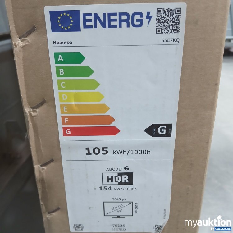 Artikel Nr. 839577: Hisense 65 Zoll QLED 4K Fernseher 65E7KQ