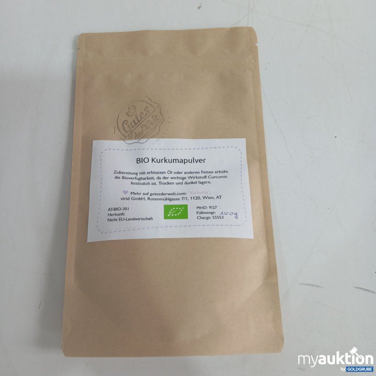 Artikel Nr. 855577 Artikel Nr. 855577: Bio Kurkumapulver 100g