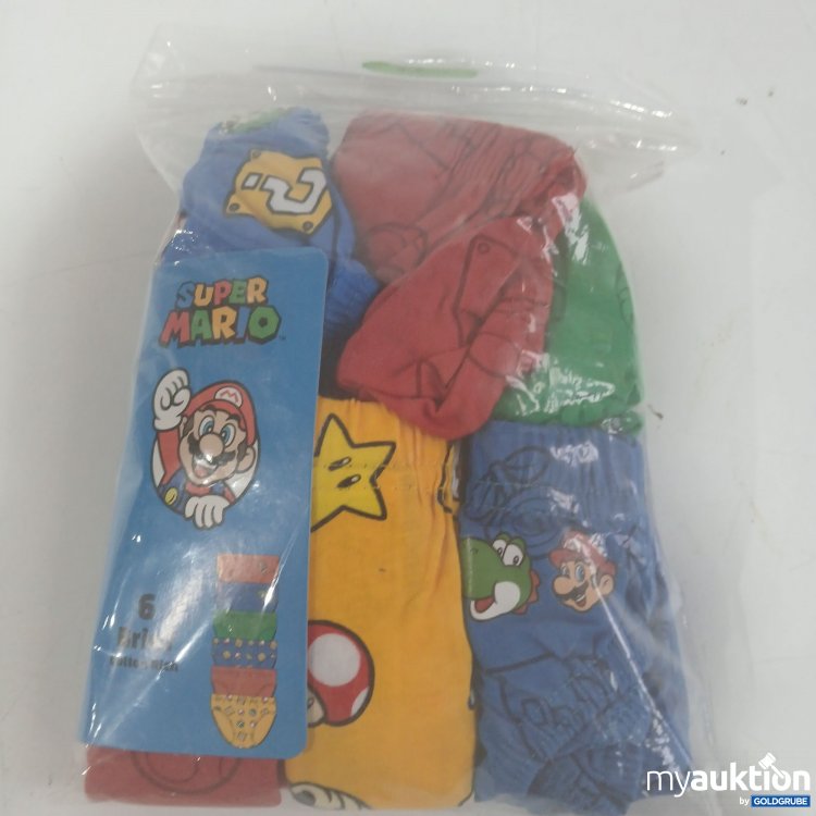 Artikel Nr. 862577: Super Mario Unterhosen 6 Stück Größe 110cm 4-5 Jahre