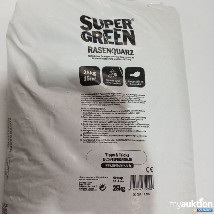 Artikel Nr. 884577: SuperGreen Rasenquarz 25kg