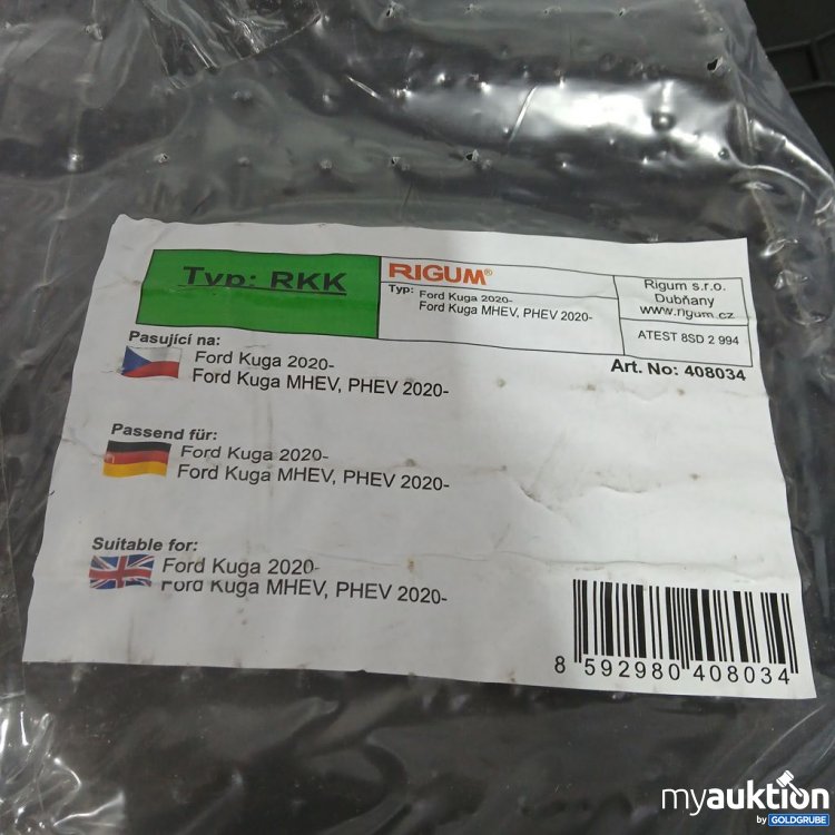 Artikel Nr. 893577: RIGUM Fußmatte RKK Ford Kuga 2020- Ford Kuga MHEV, PHEV 2020-