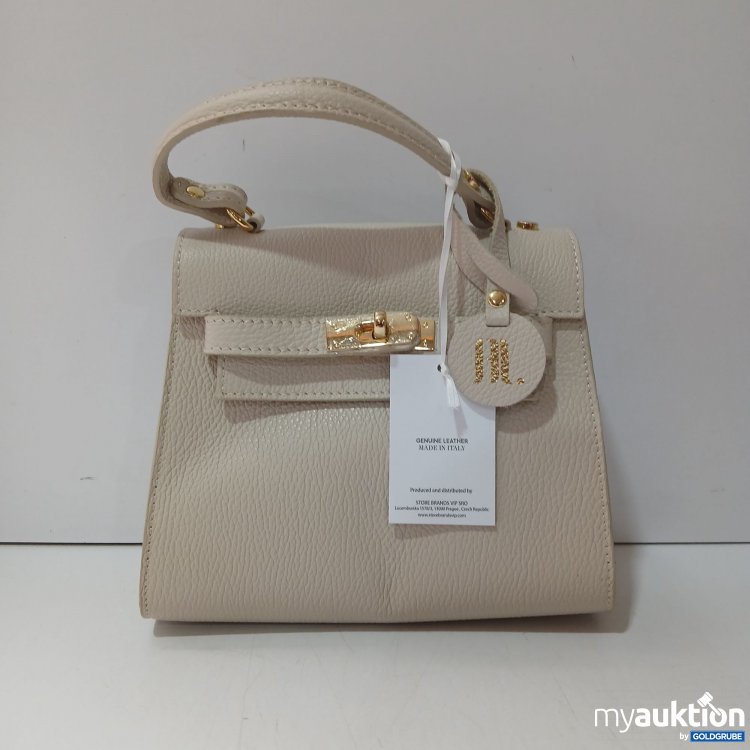 Artikel Nr. 967577: Handtasche aus Leder in Beige, ca 23×19,5×13cm