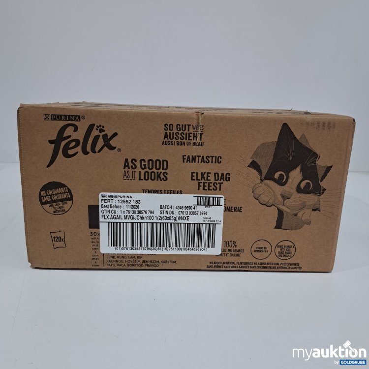 Artikel Nr. 808578 Artikel Nr. 808578: Purina Felix Huhn, Ente ,Rind Lamm 2x60x85g