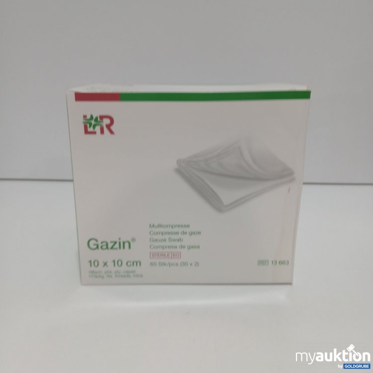 Artikel Nr. 868578 Artikel Nr. 868578: LR Gazin Mullkompresse 10x10cm 60 Stück