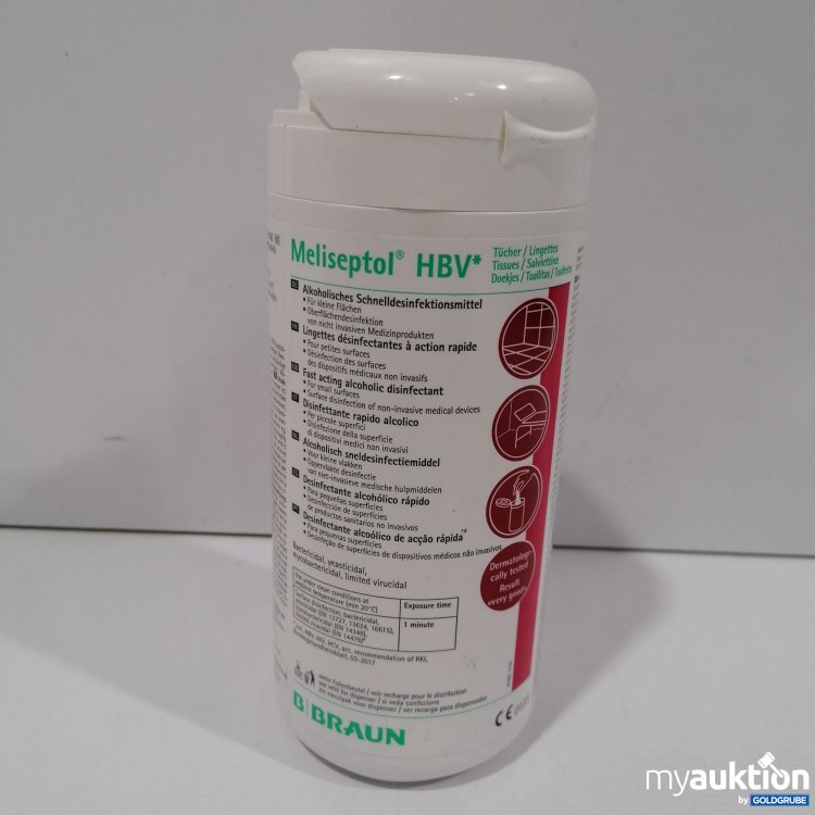 Artikel Nr. 892578: Meliseptol HBV Schnelldesinfektionsmittel 100 Tücher
