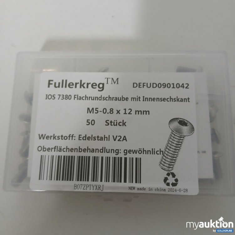 Artikel Nr. 918578 Artikel Nr. 918578: Fullerkreg Flachrundschraube M5-0.8 x 12 mm