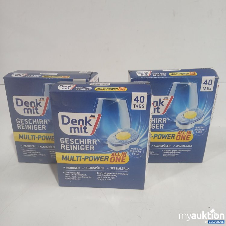 Artikel Nr. 986578 Artikel Nr. 986578: Denk mit Geschirr Reiniger Multi Power All in One Tabs 40x