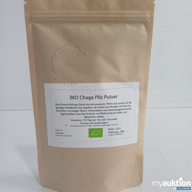 Artikel Nr. 855579 Artikel Nr. 855579: Bio Chaga Pilz Pulver 100g