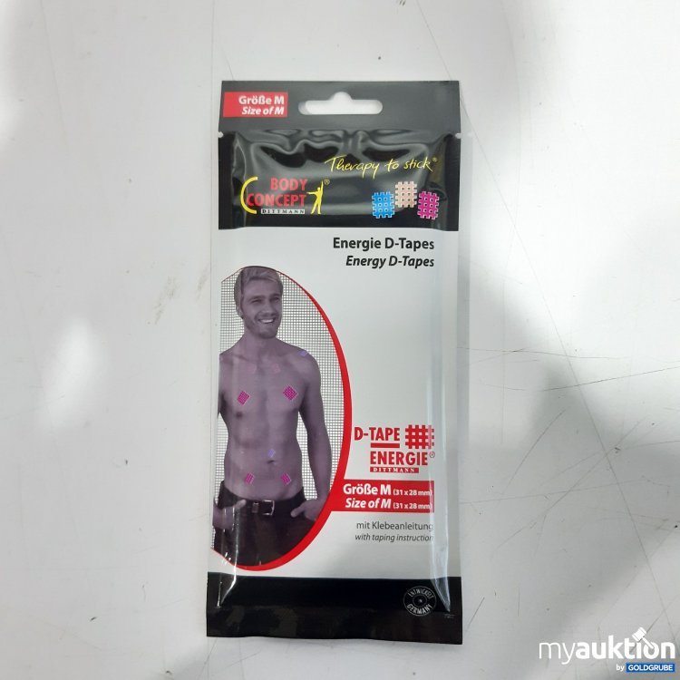 Artikel Nr. 877579 Artikel Nr. 877579: Body Concept Energie D-Tapes Größe M 31×28 mm