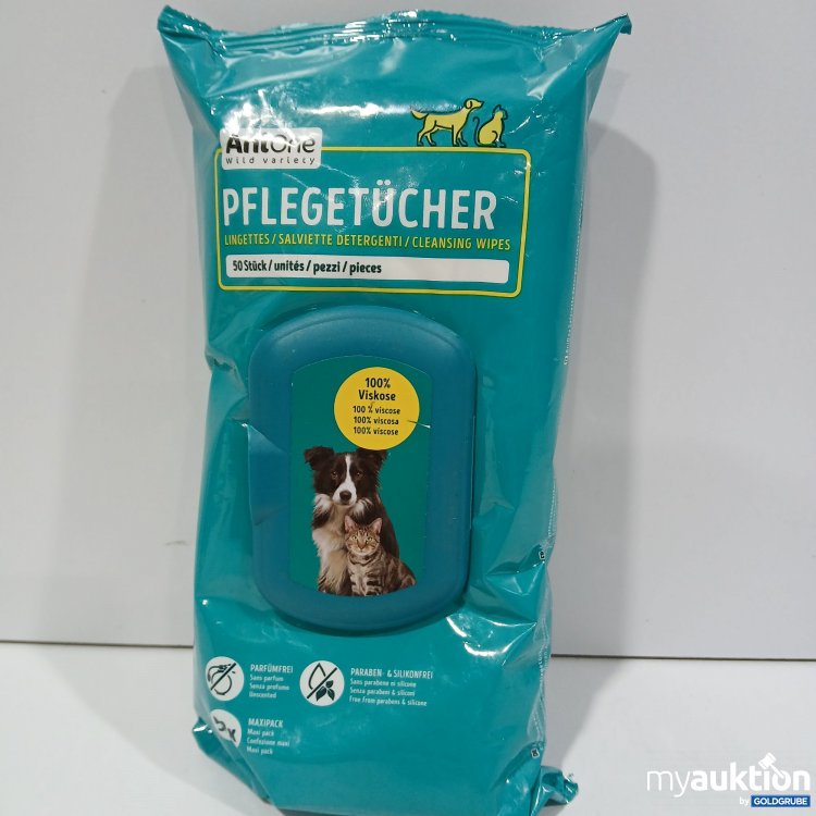 Artikel Nr. 954579: AniOne Pflegetücher für Katzen und Hunde 50 Stück 