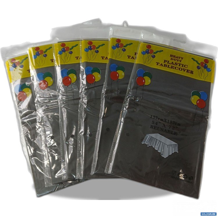 Artikel Nr. 982579: Heavy Duty Plastic Tablecover 6Stk, je ca 137×183cm