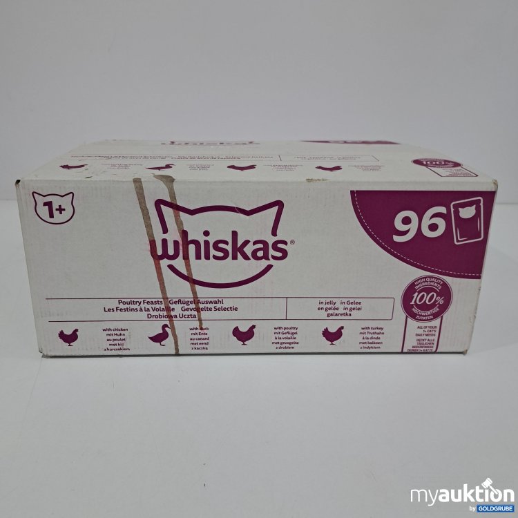 Artikel Nr. 808580 Artikel Nr. 808580: Whiskas Katzenfutter in Gelee Geflügel Auswahl, 96x85g