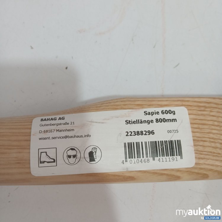 Artikel Nr. 894580: Wisent Sapie 600g Stiellänge 800mm 