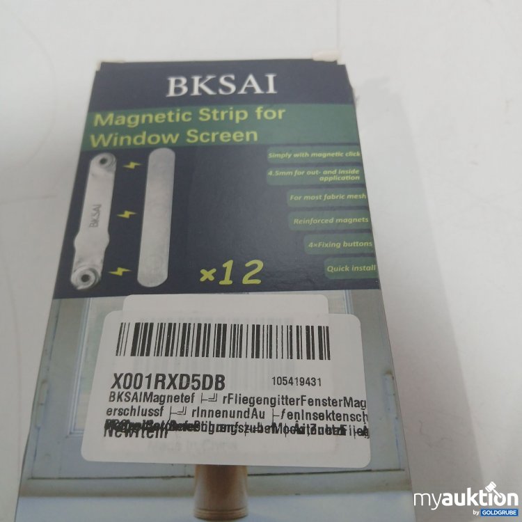 Artikel Nr. 898580: Magnet Clips für Fliegengitter Fenster 12 Stück