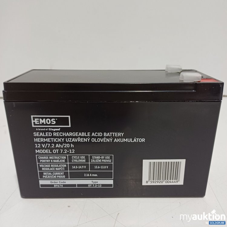 Artikel Nr. 994580 Artikel Nr. 994580: EMOS Sealed Rechargeable Acid Battery