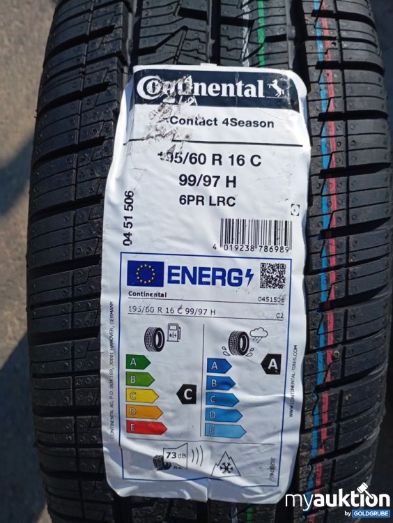 Artikel Nr. 525581: Continental Contact 4Season 195/60 R 16 C