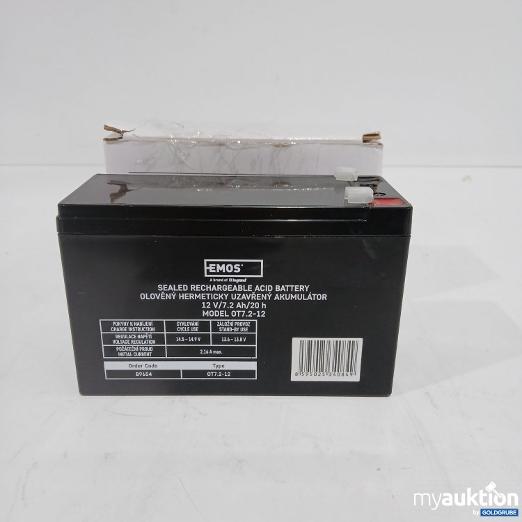 Artikel Nr. 811581 Artikel Nr. 811581: Emos Sealed rechargeable Acid Battery 12V/7.2Ah/20h