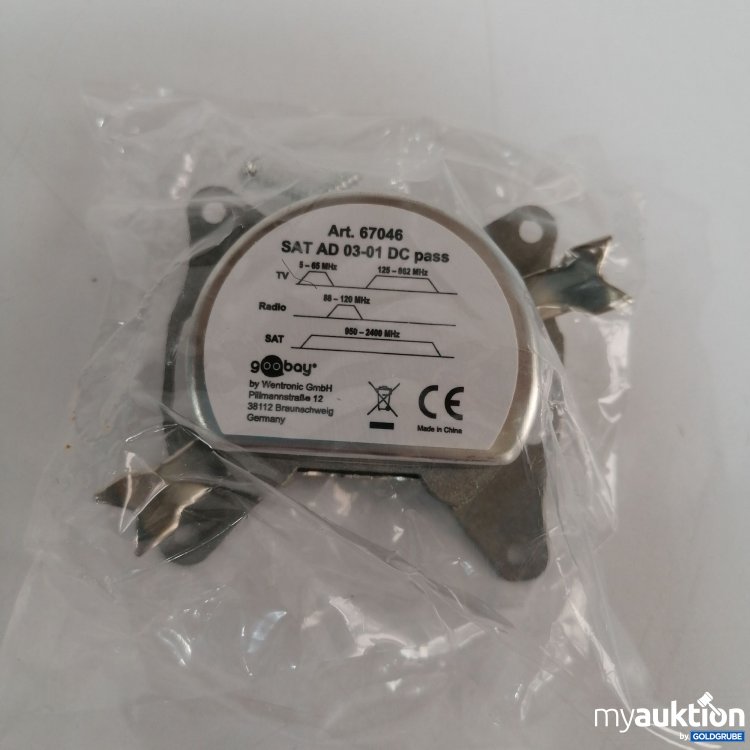 Artikel Nr. 827581 Artikel Nr. 827581: Goobay 67046, 3 hole Antenne Stub/End Socket 67046, AO-813-64