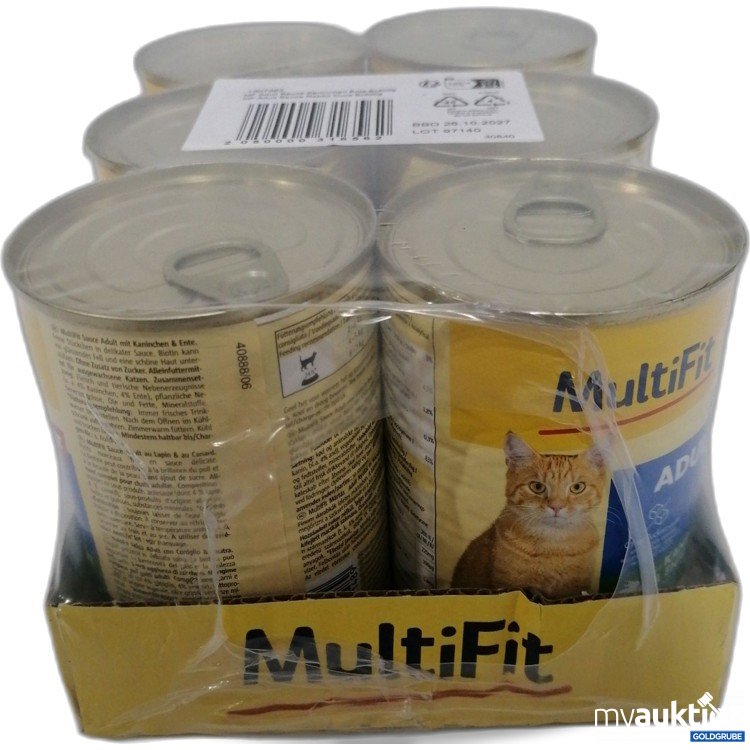 Artikel Nr. 888581: Multifit Adult Sauce Kaninchen & Ente 6x400g