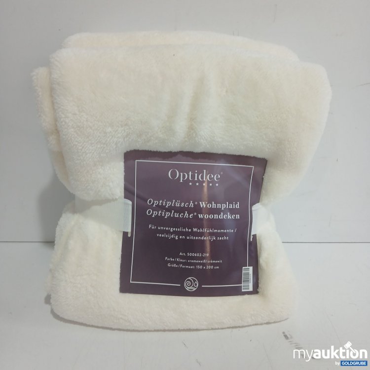 Artikel Nr. 990581 Artikel Nr. 990581: Optidee Optiplüsch Wohndecke cremeweiß 150x200cm