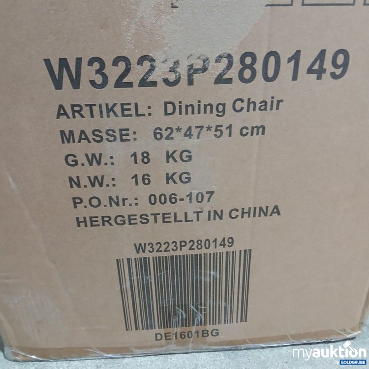 Artikel Nr. 441582: Dining Chair W3223P 280149 2stk