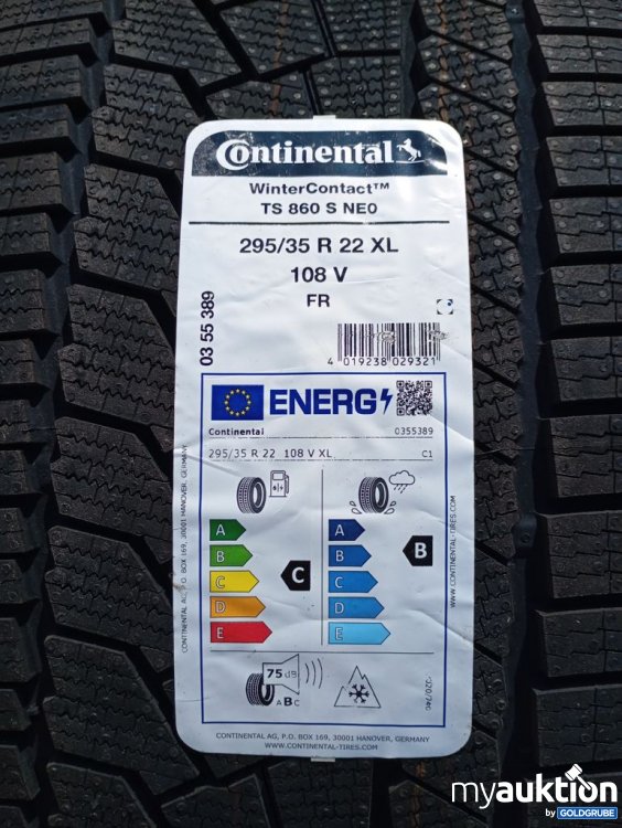 Artikel Nr. 525582: Continental WinterContact TS 860 S NEO 295/35 R22 XL