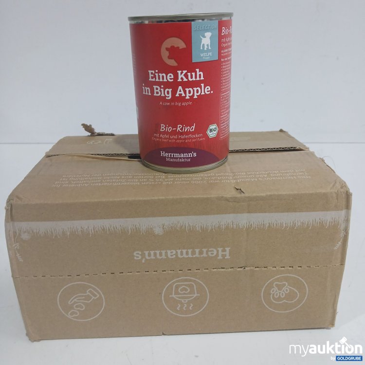 Artikel Nr. 870582 Artikel Nr. 870582: Herrmanns Makufaktur Welpe Bio Rind 6x400g