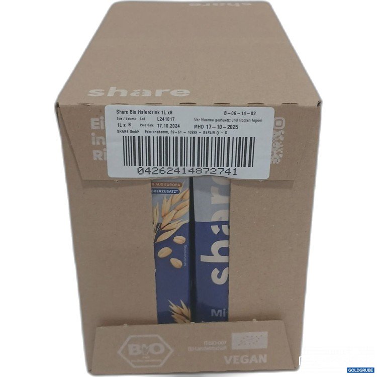 Artikel Nr. 887582 Artikel Nr. 887582: Share Bio Haferdrink 8x1l