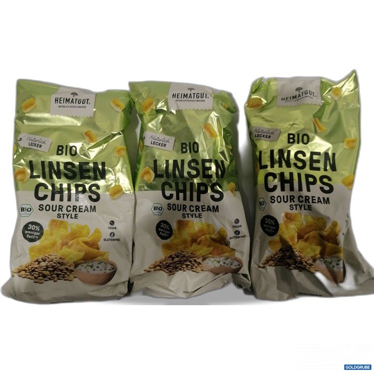 Artikel Nr. 889582: Heimatgut Bio Linsenchips Sour Cream Style 3x75g