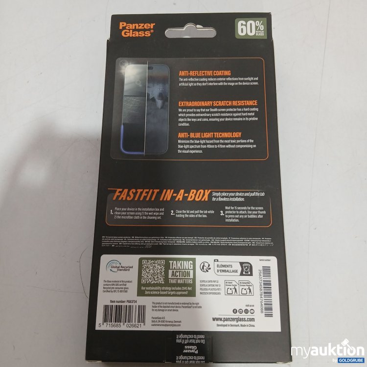 Artikel Nr. 955582: Panzer Glass Ultra- Wide Fit Screen Protection für iPhone 17 Pro Max Stealth Fastfit in a Box 