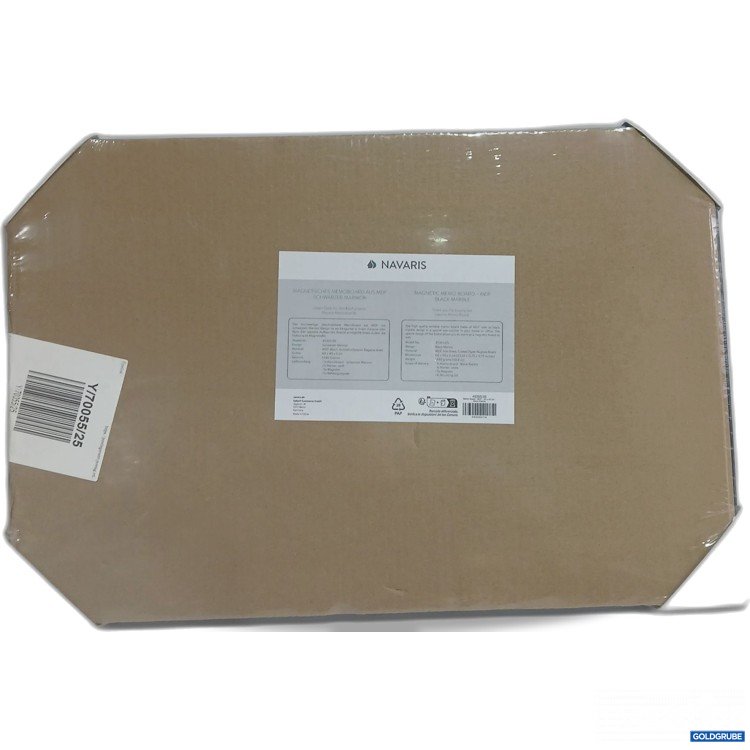 Artikel Nr. 963582: Navaris Magnetisches Memoboard aus MDF Schwarzer Mamor 60x40x2cm 