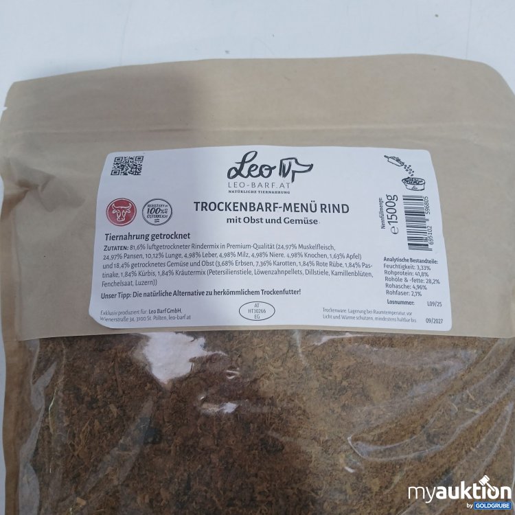 Artikel Nr. 969582: Leo Trockenbarf Menü mit Rind 1500g 