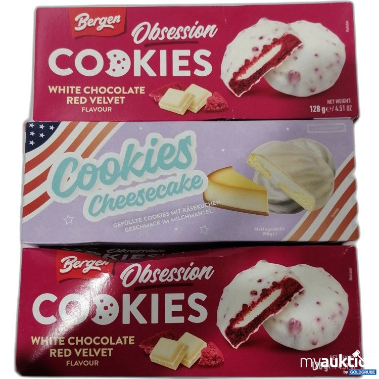 Artikel Nr. 889583: Obsession Cookies diverse Sorten 3x128g 