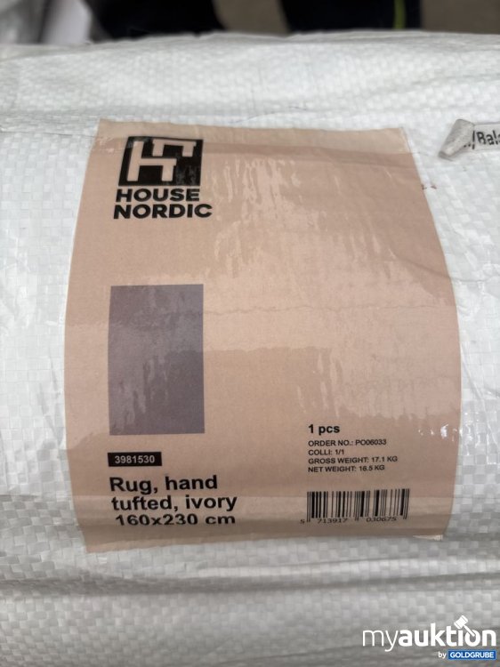 Artikel Nr. 921583: HOUSE NORDIC Rug hand tufted ivory 160x230 cm