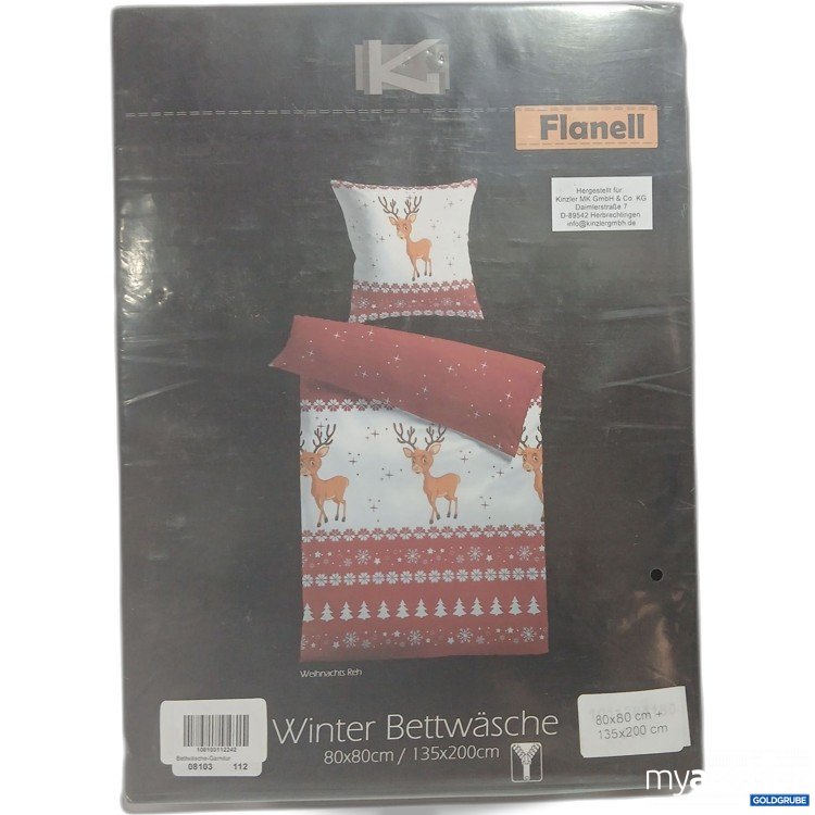 Artikel Nr. 968583: Ki Flanell Winter Bettwäsche 80x80cm / 135x200cm 