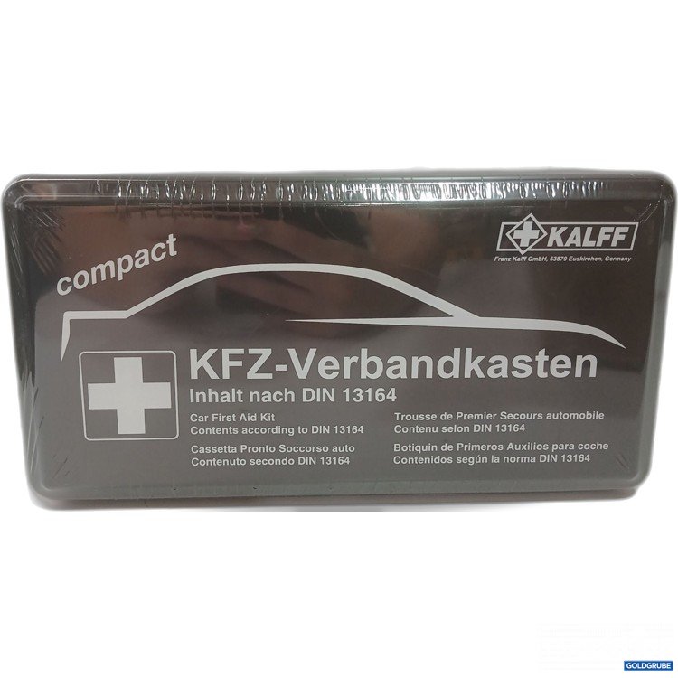 Artikel Nr. 447584 Artikel Nr. 447584: Kalff Compact KFZ Verbandkasten Inhalt nach DIN 13164