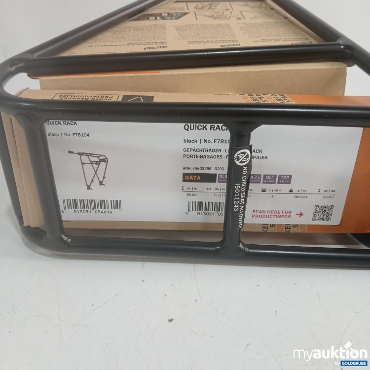 Artikel Nr. 465584 Artikel Nr. 465584: Quick Rack Gepäckträger schwarz F78104