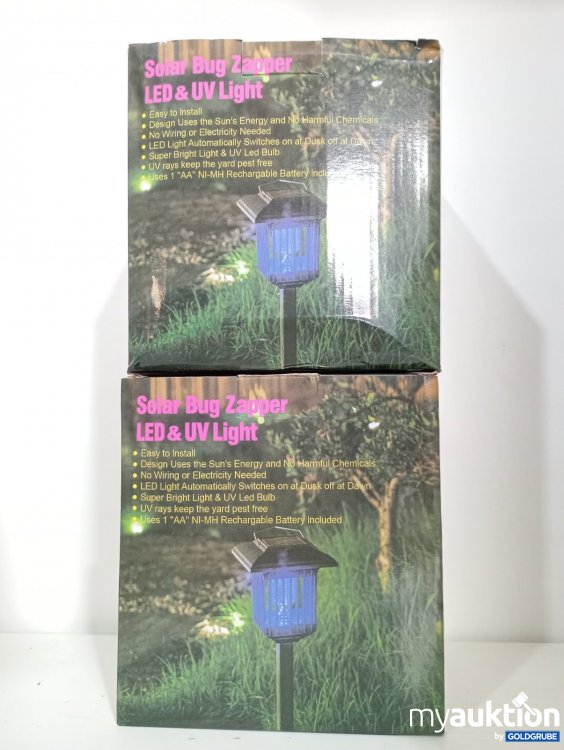 Artikel Nr. 471584 Artikel Nr. 471584: Solar Bug Zapper LED & UV Light 2 Stk.
