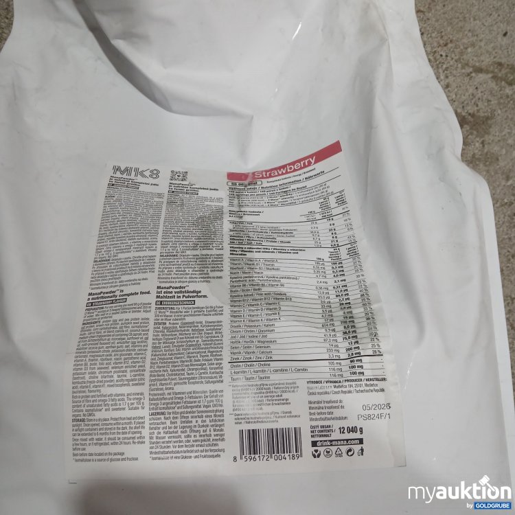 Artikel Nr. 834585 Artikel Nr. 834585: MK8 ManaPowder Strawberry 12040g
