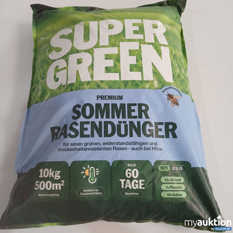 Artikel Nr. 852585: Super Green Premium Sommer Rasendünger 10kg  