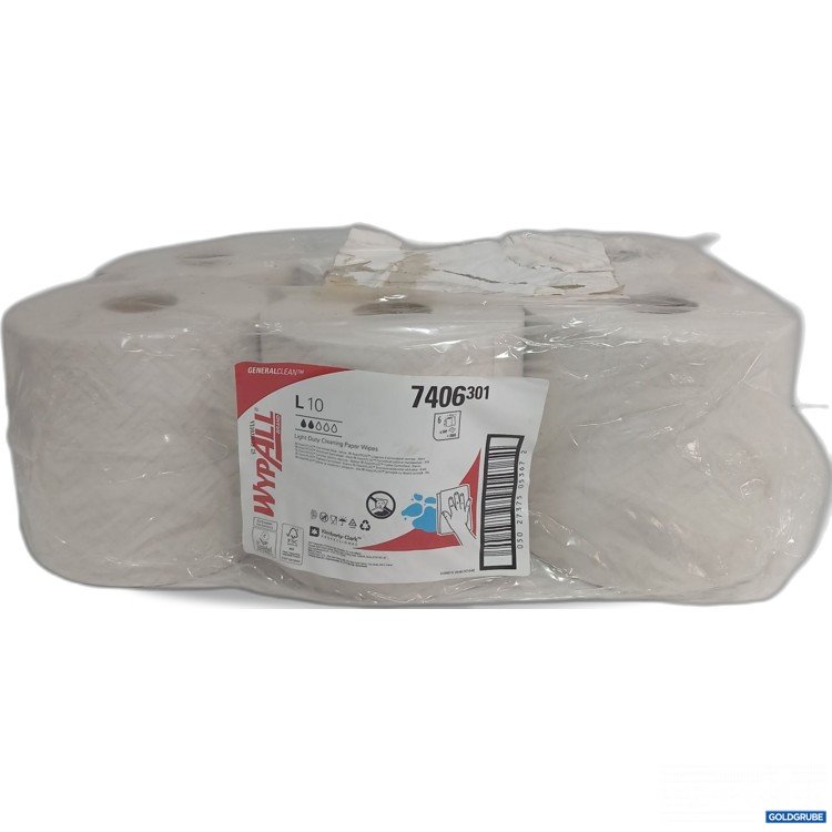 Artikel Nr. 894585: Wypall Light Duty Cleaning Paper Wipes 6Rollen 7406 