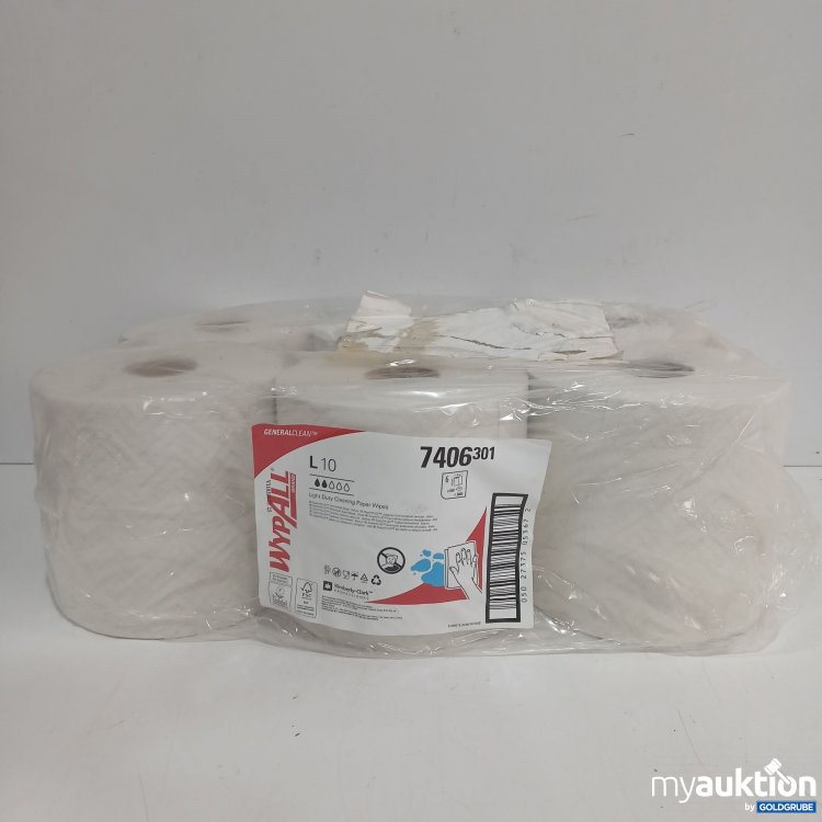Artikel Nr. 894585: Wypall Light Duty Cleaning Paper Wipes 6Rollen 7406 